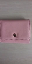 Cartera pequeña con broche para mujer, monedero pequeño, billetera de corona para tarjeta de mujer, Mini bolso de mano
