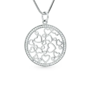 

Silver Pendant with cubic zirconia sunlight sample 925