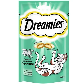 

Dreamies soft pads, rabbit, 60g.