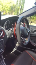 Paleta de extensión de cambios para volante de coche Mercedes Benz, etiqueta de goma DSG para modelos AMG, A45, C63, CLA45 y para GLA, CLS, GLS, W205 y W213