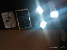 Solar-Light Remote-Control Solar-Garden-Lamps 3-Lamp-Head Outdoor Waterproof 60 Led 