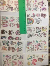 Juego de 10 láminas de tatuajes temporales calcomanías de unicornio para niños, tatuaje de fiesta impermeable