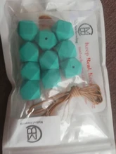 Mabomasticar-Cuentas de dentición hexagonales de 17mm, 10 Uds., grado alimenticio, sin BPA, cuentas de silicona suave, mordedores de bebé, joyería para chupete