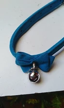 Bowtie Pet-Products Bell Dog-Collar Velvet Pet-Supplier Elastic Safety Small Dog Soft