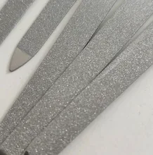 1or5 uds/negro Mango de Metal limas de uñas de doble cara fuerte borde manicura belleza y aseo pedicura para el cuidado de los pies herramientas