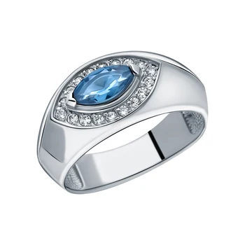 

Silver ring with cubic zirconia sunlight sample 925