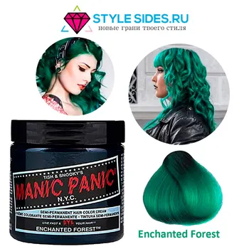 

Manic Panic hair dye, Manic Panic enchanted forest green 118 ml.