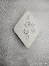 Pendientes de plata de ley 100% para mujer y niño, joyería con plumas, cara, flor, pájaro, aretes de estudio niñas, regalo, 925