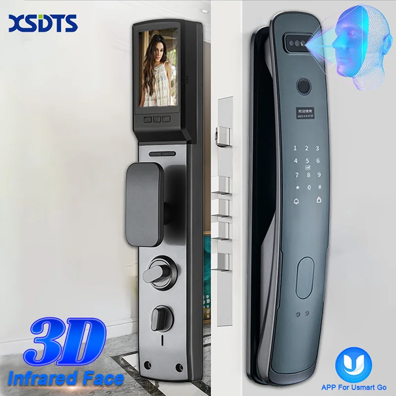 Best Price And Buy 3D Biometric Safety Face Digicam Sensible Door 