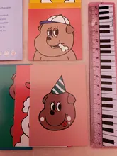 SIXONE-tarjetas decorativas creativas para perros, tarjetas decorativas, decoración de pared, accesorios de tiro, traje de pintura decorativa, 8 juegos