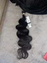Beaudiva-extensiones de pelo ondulado brasileño con Frontal, extensiones de cabello humano de 34 y 36 pulgadas con cierre Frontal de malla