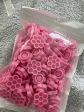 Pegamento para extensión de pestañas, copa de epoxi, herramienta para Injerto de pestañas, tatuajes, pigmentos adhesivos, 100 Uds.