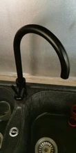 Frap-grifo de cocina de acero inoxidable, mezclador de agua fría y caliente, con pintura en aerosol negra, para fregadero de cocina, torneira, Y40001/3