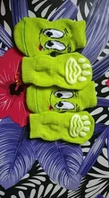 4 Uds juego calcetín para mascota, suministros para mascotas cachorro de perro Calcetines perro Anti Slip Calcetines para mascotas invierno cálido de punto de accesorios de ropa