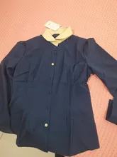 Casual Shirt Blouse Tops Button Patchwork Blusas Long-Sleeve Lapel Office Autumn Plus-Size