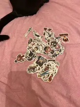 Bungo Stray-pegatinas de perros de PVC para niños, pegatinas de grafitis, maletas, equipaje, guitarra, coche, impermeable, 10/100 Uds.