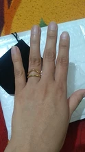XIYANIKE-anillos de plata de ley 925 para mujer y parejas, joyería de fiesta curva de doble capa chapada en oro