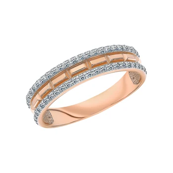 

Gold ring with diamonds sunlight sample 585