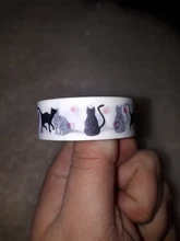 1 unds/pack nueva 15 Mm * 10m de dibujos animados negro estampado de gato de papel japonés cintas Washi cinta adhesiva adhesivo decorativo cintas