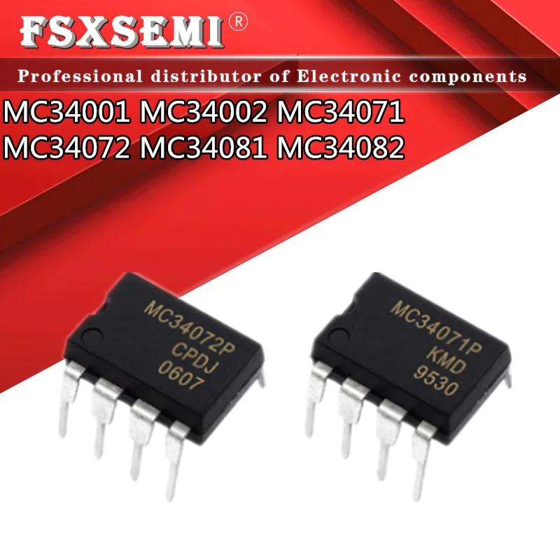 5pcs Mc34071p Mc34071pg Mc34071 Dip-8 Dip Mc34072pg Mc34072p Mc34001p ...