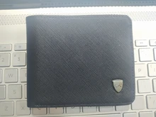 Cartera de cuero con patrón cruzado para Hombre, cartera masculina con diseño cruzado de Color sólido, Billetera de cuero con múltiples tarjetas de posición, a la moda