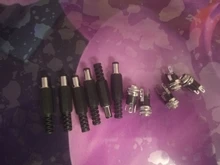 Fuente de alimentación de 5,5mm x 2,1mm, 5,5x2,1 CC, Conector de clavija + adaptador de Terminal de montaje de Panel de Metal hembra, enchufe, conectores DC