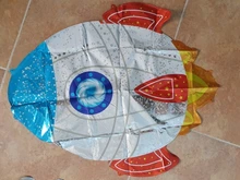 Astronaut Balloon Rocket-Foil Helium Globos Birthday-Party-Decor Outer-Space Galaxy Kids