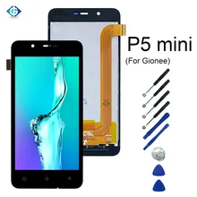 4," черный для Gionee P5 Мини ЖК-дисплей сенсорный экран дигитайзер сборка для Gionee P5mini Экран Дисплей Полный Ремонт Запчасти