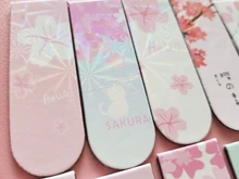 JIANWU 6 unids/set lindo imán de dibujo animado marcador vida fresco regalo creativo magnético marcadores para libros kawaii escuela suministros