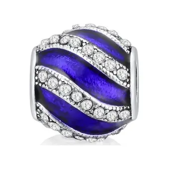 

Angemiel Blue White Crystal Cubic Zirconia Charm