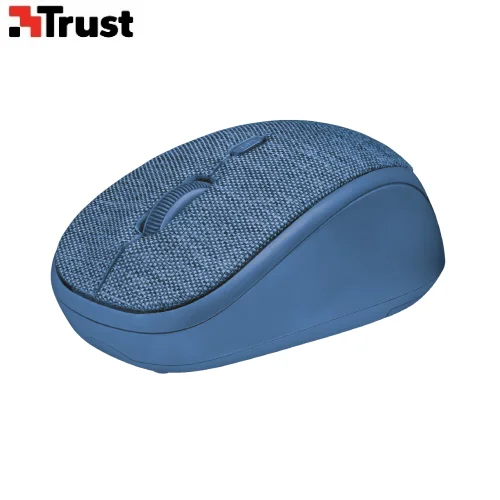 Беспроводная мышь Trust YVI FABRIC голубая 22629