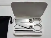 Xiaomi-cortauñas Mijia, juego de acero inoxidable, cortauñas para el cuidado de la pedicura, lima de uñas, herramientas profesionales de belleza, 5 uds.