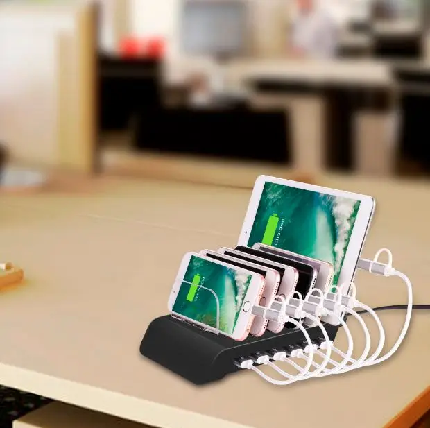 Зарядная Станция Usb 6 портовая станция для зарядки с несколькими USB