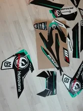 PowerZone de equipo de gráficos calcomanías 3M pegatinas Kit para Husqvarna etiqueta engomada 2016-18 TC FC TX FX FS 2017-19 TE FE 125-450cc 43