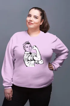 

Angemiel Wear Strong Female Pink Women Sweatshirts