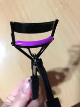 1PC negro-púrpura esmerilado con Clip para pestañas Curl ojo cosméticos maquillaje belleza falso rizador de pestañas Curling pinzas las herramientas