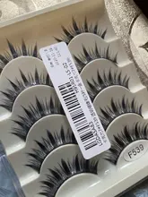 Pestañas postizas japonesas para mujer, 5 pares, largas y gruesas, naturales, de belleza para ojo, extensión de pestañas DIY, cosméticas