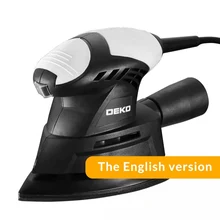 DEKO-lijadora de ratón TMMS01, 130W, con 9 hojas de papel de lija, extractor de polvo