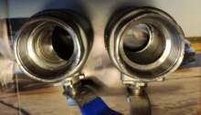 Stainless-Steel Ball-Valve Vinyl-Handle Female SS304 BSPT with 1-1/2-2P Full-Port 3/8-