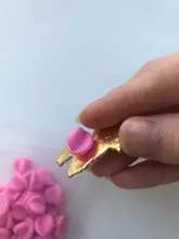 Pin de goma de PVC de colores para broche de joyería, 50 Uds.