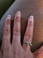 Anillo de Plata de Ley 925 con diseño de margaritas para mujer, sortija con diseño de margaritas, corazones de mano libre, estrellas celestales, joyería de moda DIY, 1:1