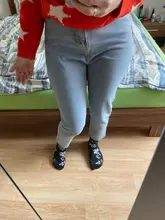 Jeans nuevos de las mujeres slim de cintura alta de tendencia de moda suelto recto ancho pierna pantalones harem pantalones tendencia 2021 neto celebridad Venta caliente