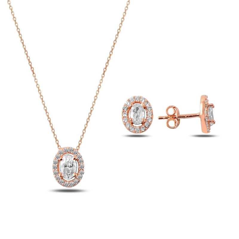 

Silver 925 Sterling Zircon Cubic Zirconia Set