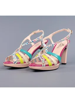

Sandals multicolour rosas.1641