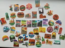 Pegatina de paisaje de ciudad para monopatín, funda para teléfono móvil, equipaje, impermeable, pegatina de graffiti, juguete al por mayor, 10/30/50 Uds.