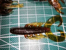 Silicone Bait Float Wobbler Shrimp Lobster Worm Fishing-Lure Lizards Twintails 4pcs 2g
