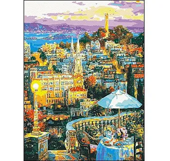 

Painting by numbers on canvas 30x40 cm "view of the Bay" Red Cat st020