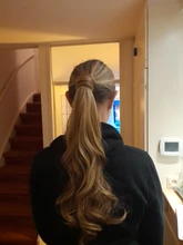 S-noilite-Extensión de cabello sintético para mujer, coleta de 17 /23/26 con Clip largo envolvente, cola de caballo falsa