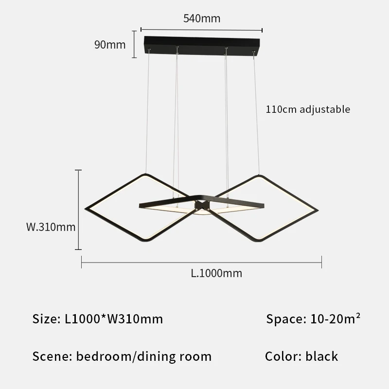 Modern LED Chandelier Over The Table Kitchen Gold Black Dining Loft Living Room Indoor Pendant Lamp For Coffee Shop Lighting chandelier floor lamp Chandeliers