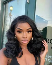 30 pulgadas de la onda del cuerpo de la peluca con malla Frontal Pre arrancado con el pelo del bebé Remy brasileño 13x4 Frontal de encaje pelucas de cabello humano para las mujeres negras